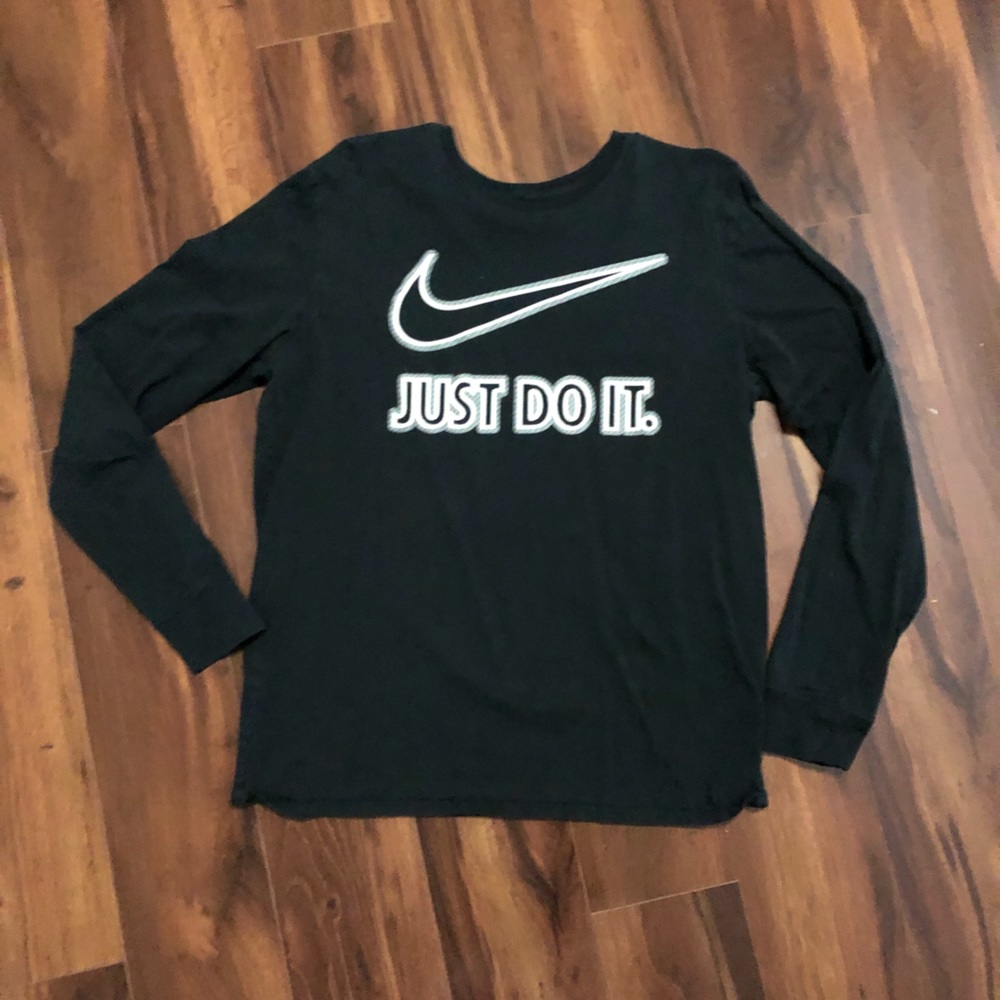 Nike “Just Do It” black long sleeve